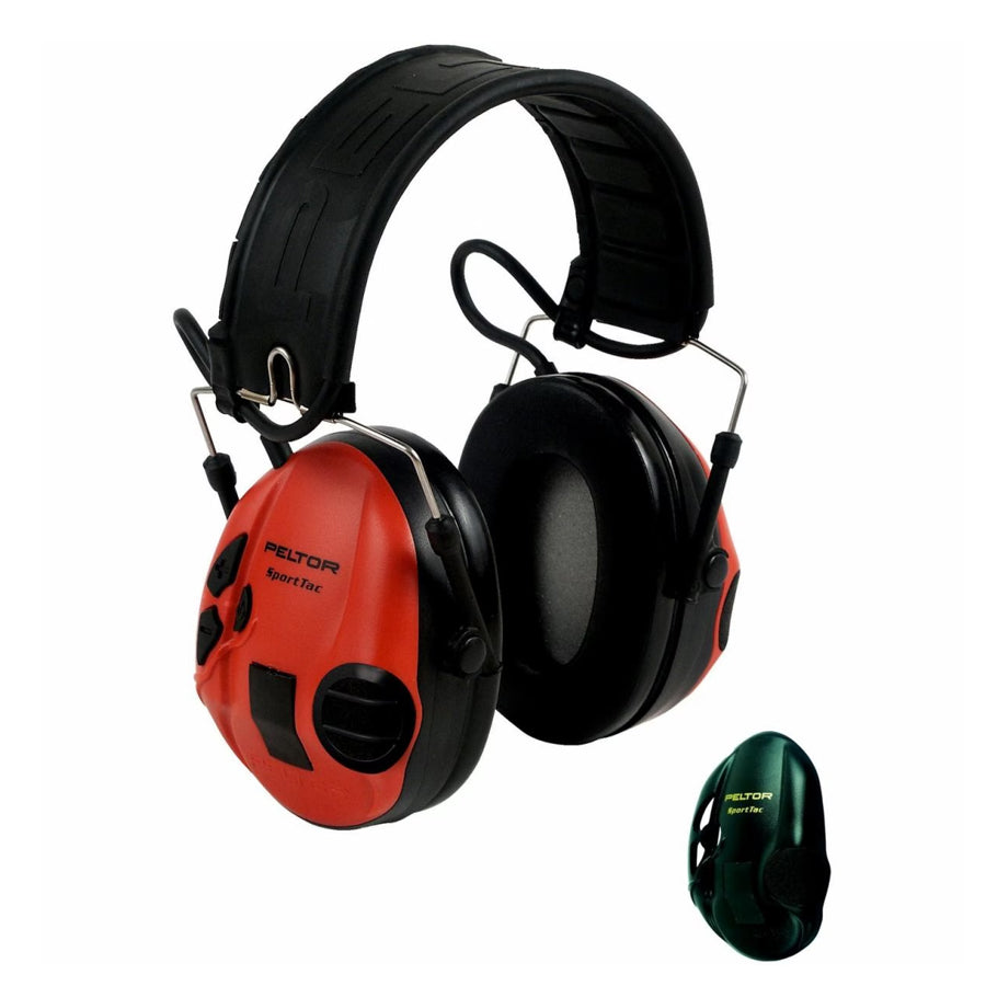 3M Peltor SportTac Hunting Model Folding Headband Interchangeable Red and Black Outdoor Tactical Australia