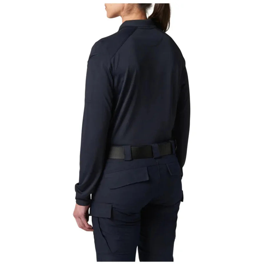 5.11 Tactical Women's Helios Long Sleeve Polo - Dark Navy