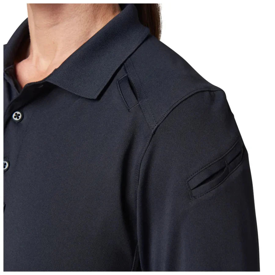 5.11 Tactical Women's Helios Long Sleeve Polo - Dark Navy