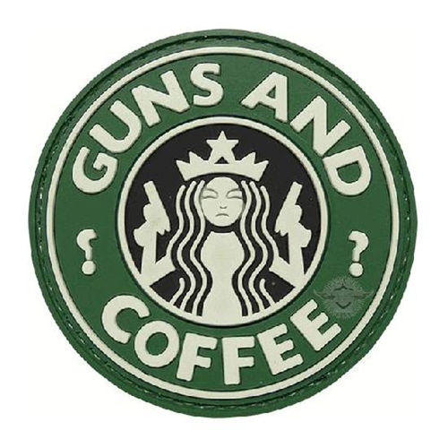 5ive Star Gear PVC Morale Patch Guns and Coffee Outdoor Tactical Australia