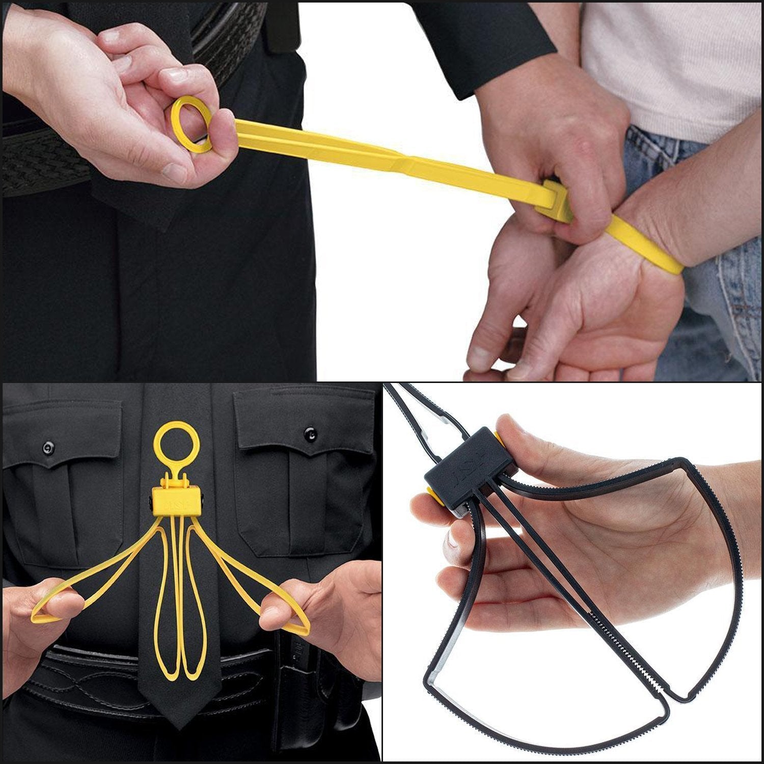 ASP Tri-Fold Restraints Pack of 10 Black Outdoor Tactical Australia