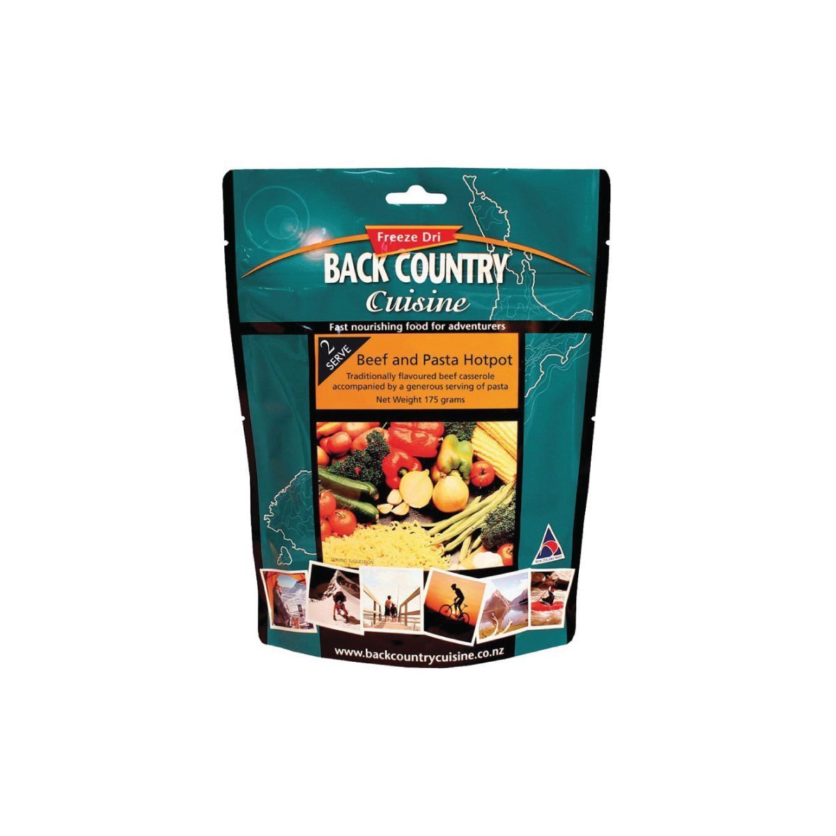 Back Country Cuisine Beef & Pasta Hotpot - Pack of 10 2 Serve (175g) Outdoor Tactical Australia