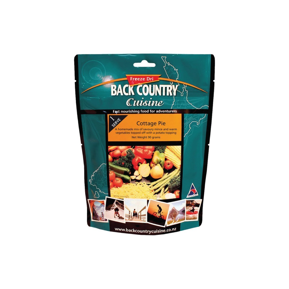 Back Country Cuisine Cottage Pie Gluten Free - Pack of 10 1 Serve (90g) Outdoor Tactical Australia