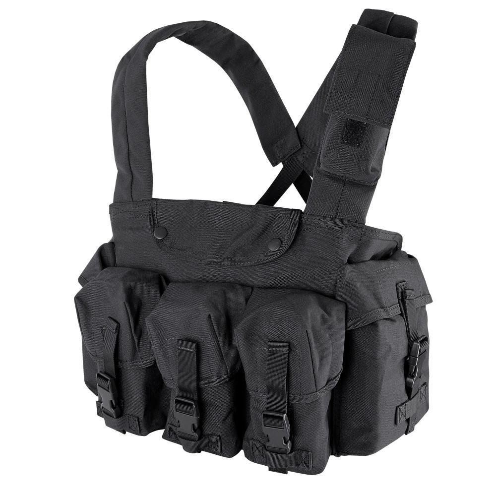 Condor 7 Pocket Chest Rig Black Outdoor Tactical Australia