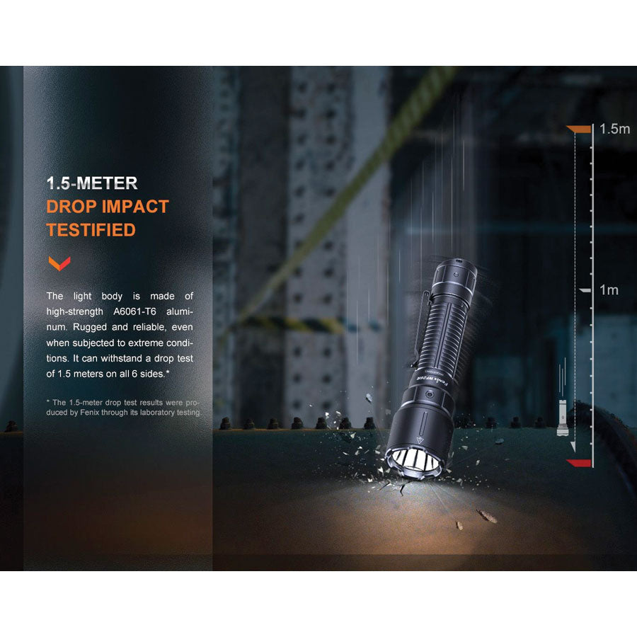 Fenix WF26R 3000 lumens 450m throw rechargeable torch with charging dock Outdoor Tactical Australia