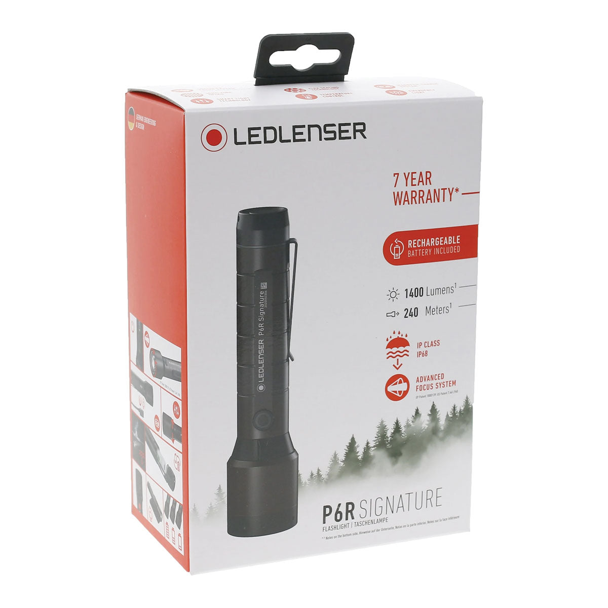 Ledlenser P6R Signature Rechargeable Torch with Box Outdoor Tactical Australia