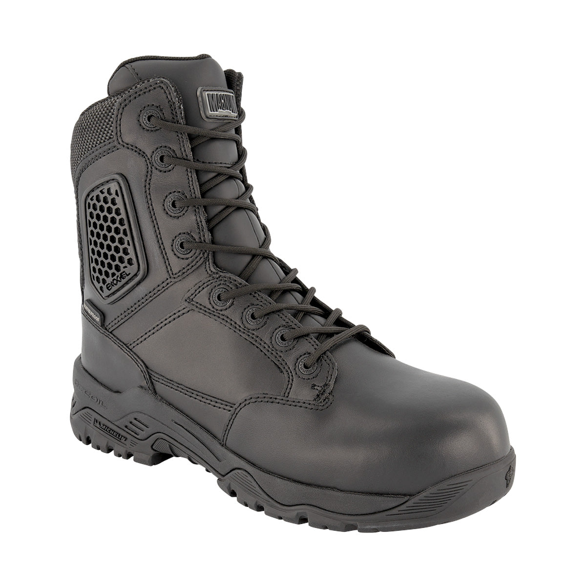 Magnum Strike Force 8.0 Leather Side-Zip Composite Toe Waterproof Boot Black Outdoor Tactical Australia
