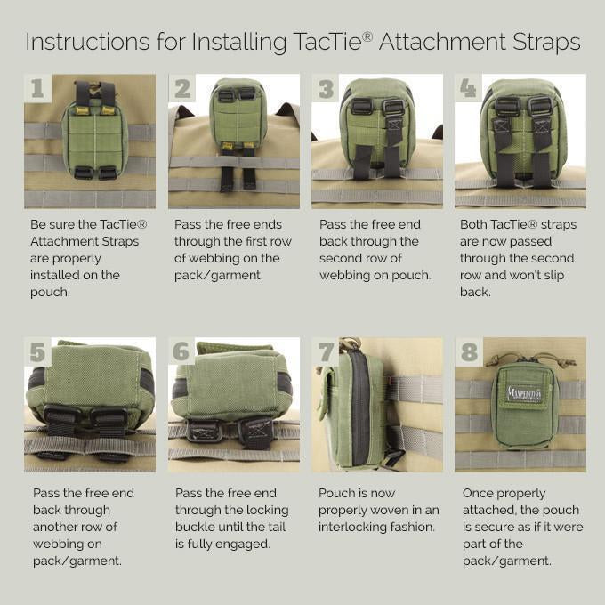 Maxpedition 3" TacTie Attachment Strap (Pack of 4) Outdoor Tactical Australia