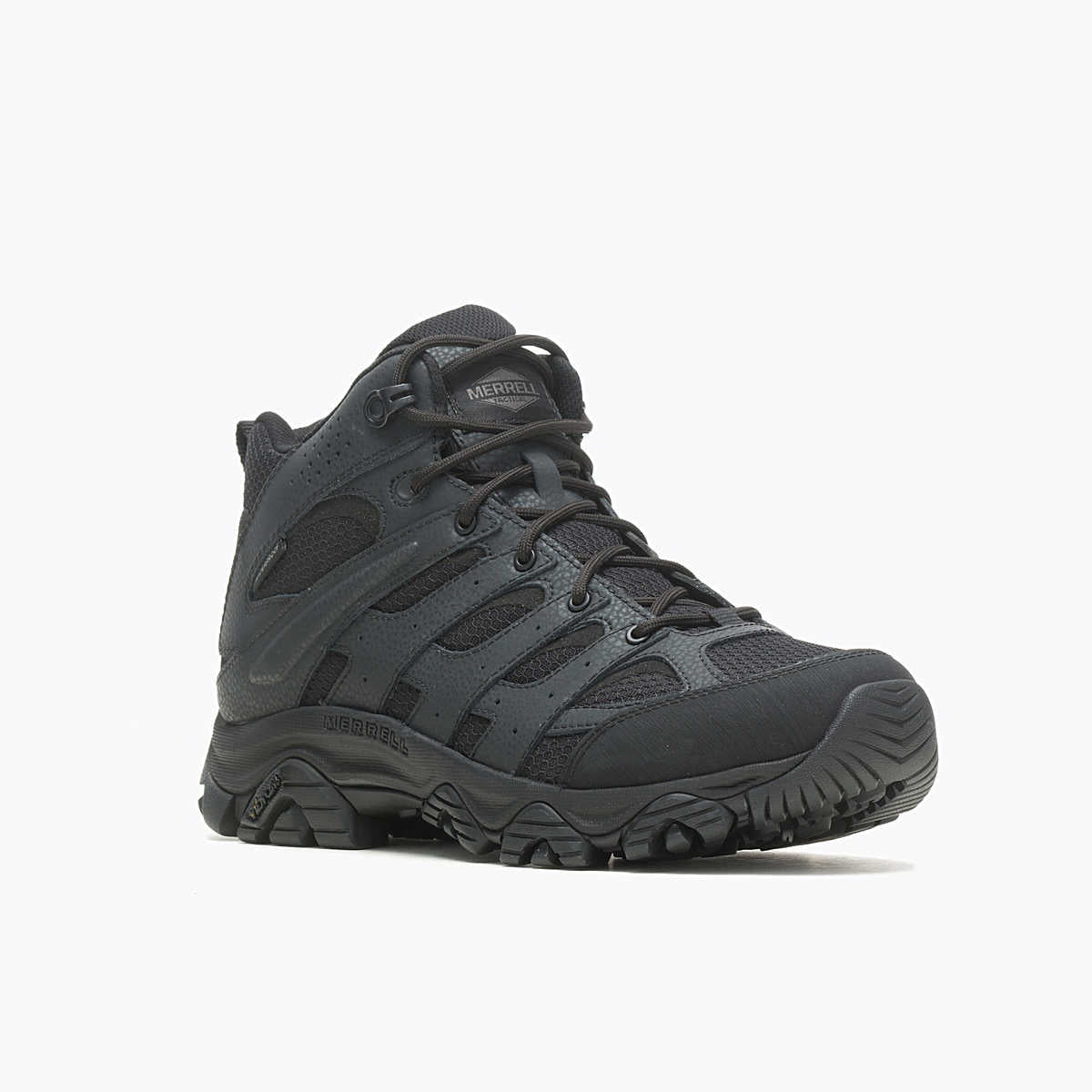 Merrell Moab 3 Mid Tactical Waterproof Men's Boots Black Outdoor Tactical Australia