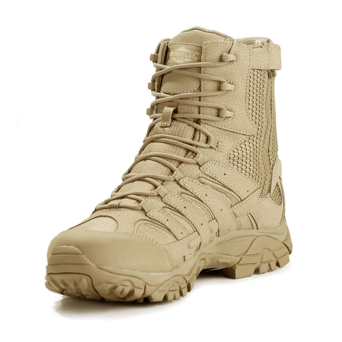 Merrell Tactical MOAB 2 Tactical Waterproof 8 Inches Side-Zip Boot Coyote Outdoor Tactical Australia
