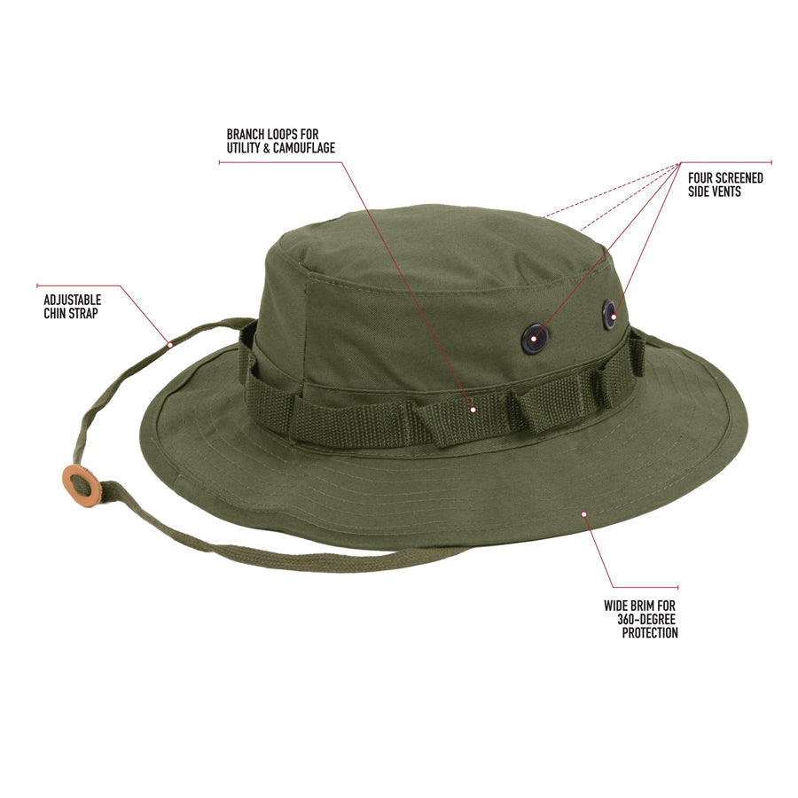 MilSpec Boonie Hat - Olive Drab Outdoor Tactical Australia