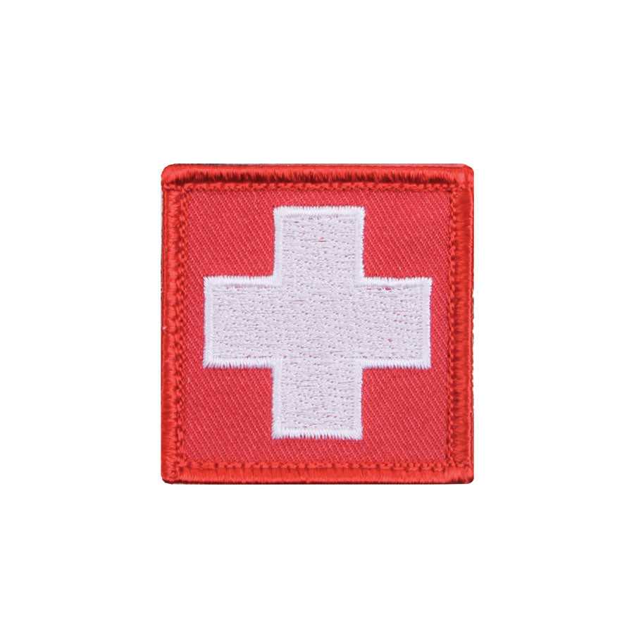 MilSpec White Cross Red Morale Patch Outdoor Tactical Australia