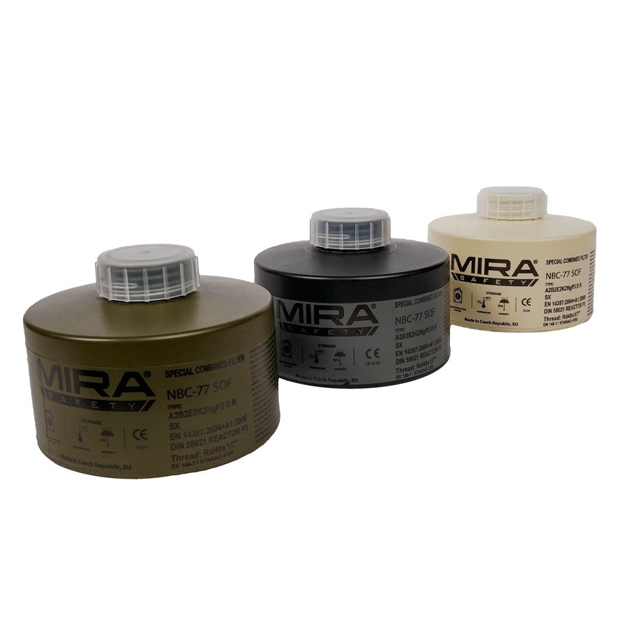 Mira Safety CBRN Gas Mask Filter NBC77 SOF 40mm Thread Canister Outdoor Tactical Australia