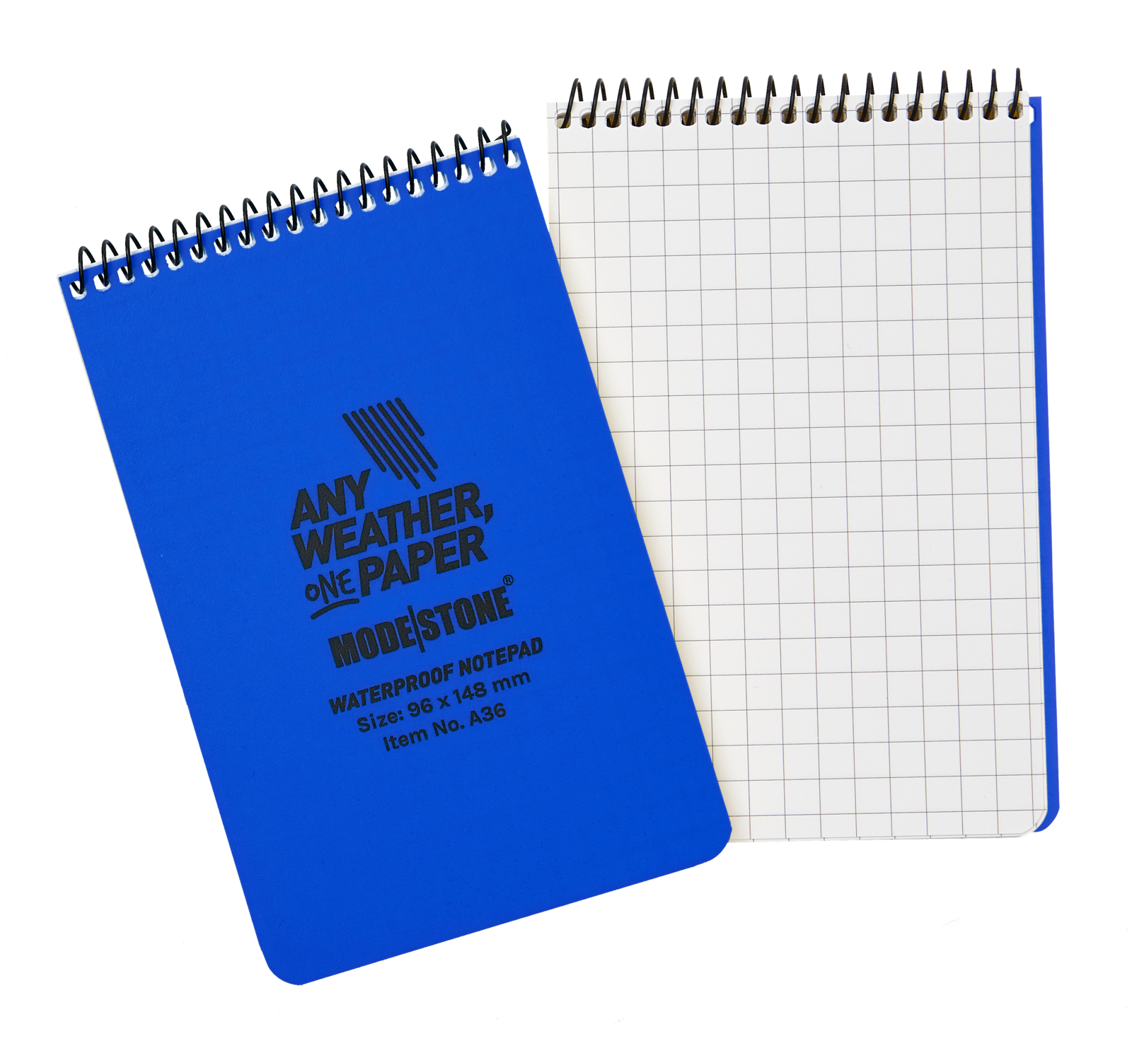 Modestone A36 Top Spiral Notepad 96x148mm 50 Sheets Blue Outdoor Tactical Australia