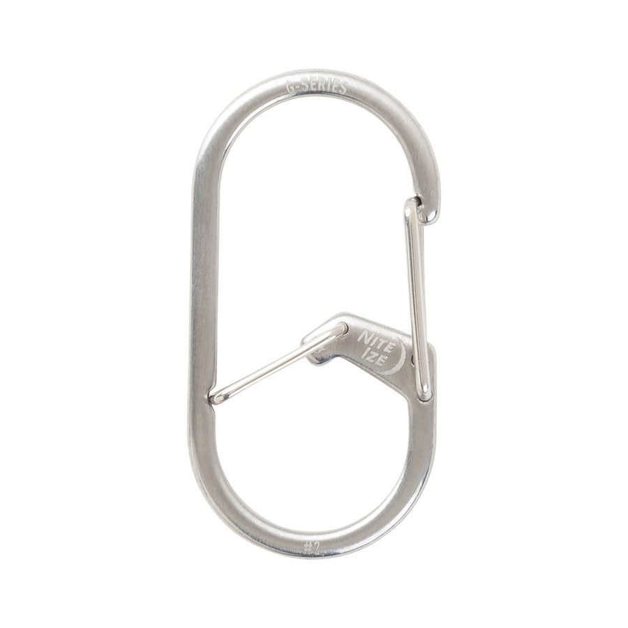 Nite Ize G-Series Dual Chamber Carabiner #2 Stainless Outdoor Tactical Australia