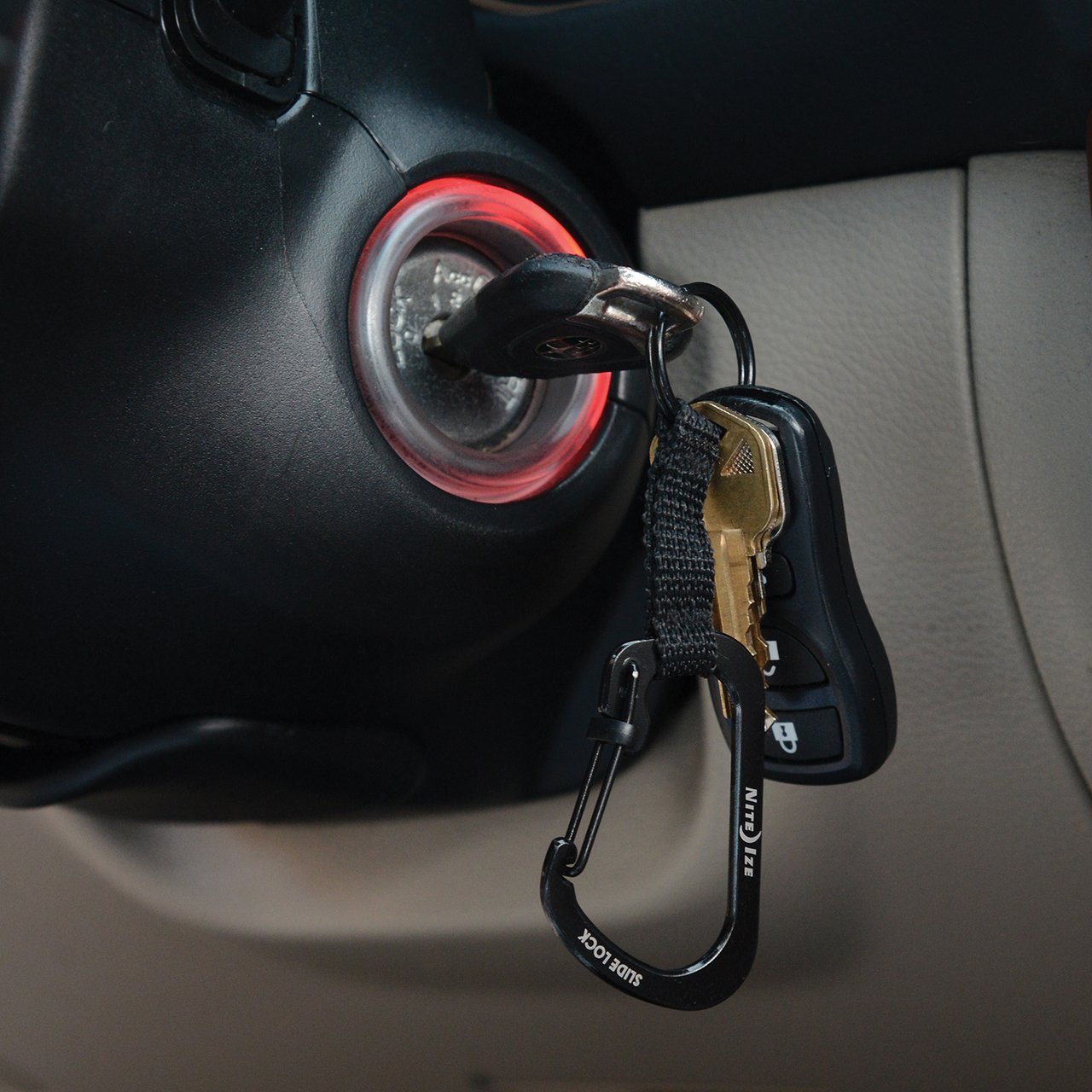 Nite-Ize SlideLock Keyring #3 Steel Black Outdoor Tactical Australia