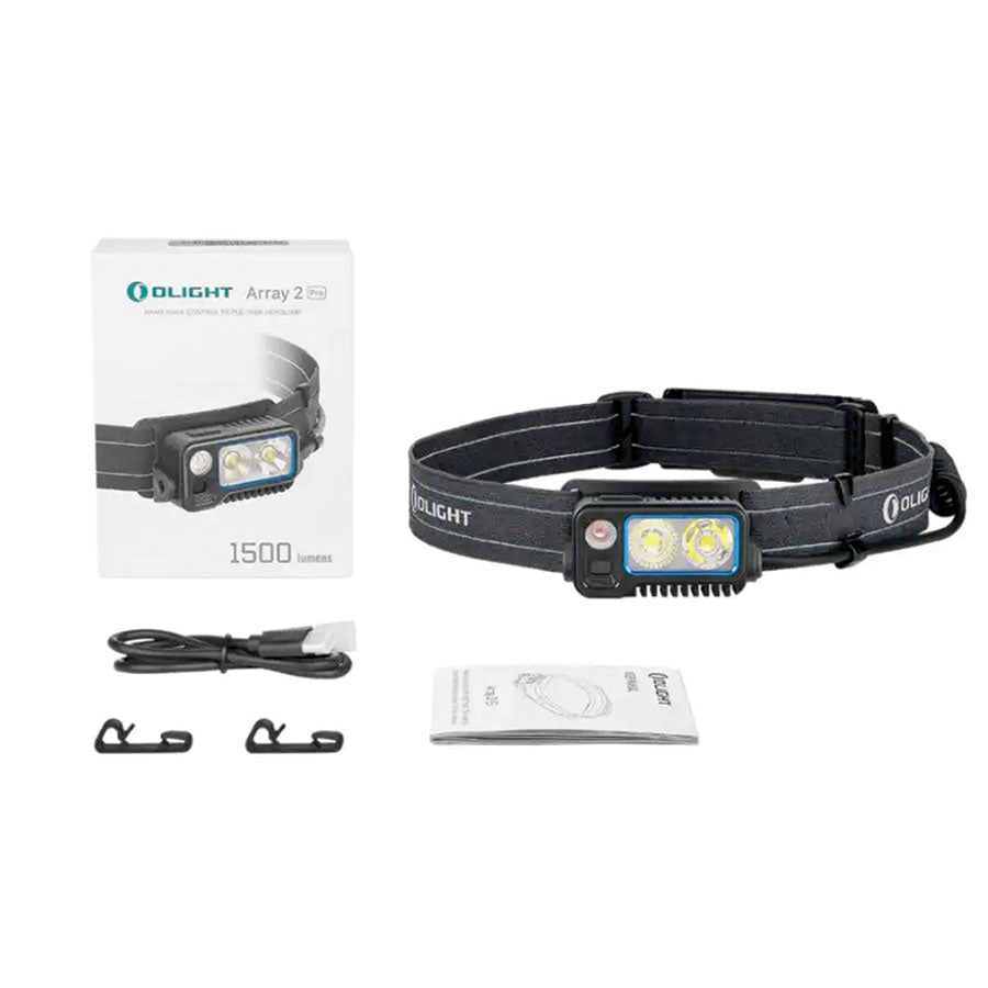 OLIGHT Olight Array 2 Pro High Performance 1500 Lumens Headlamp Black Outdoor Tactical Australia