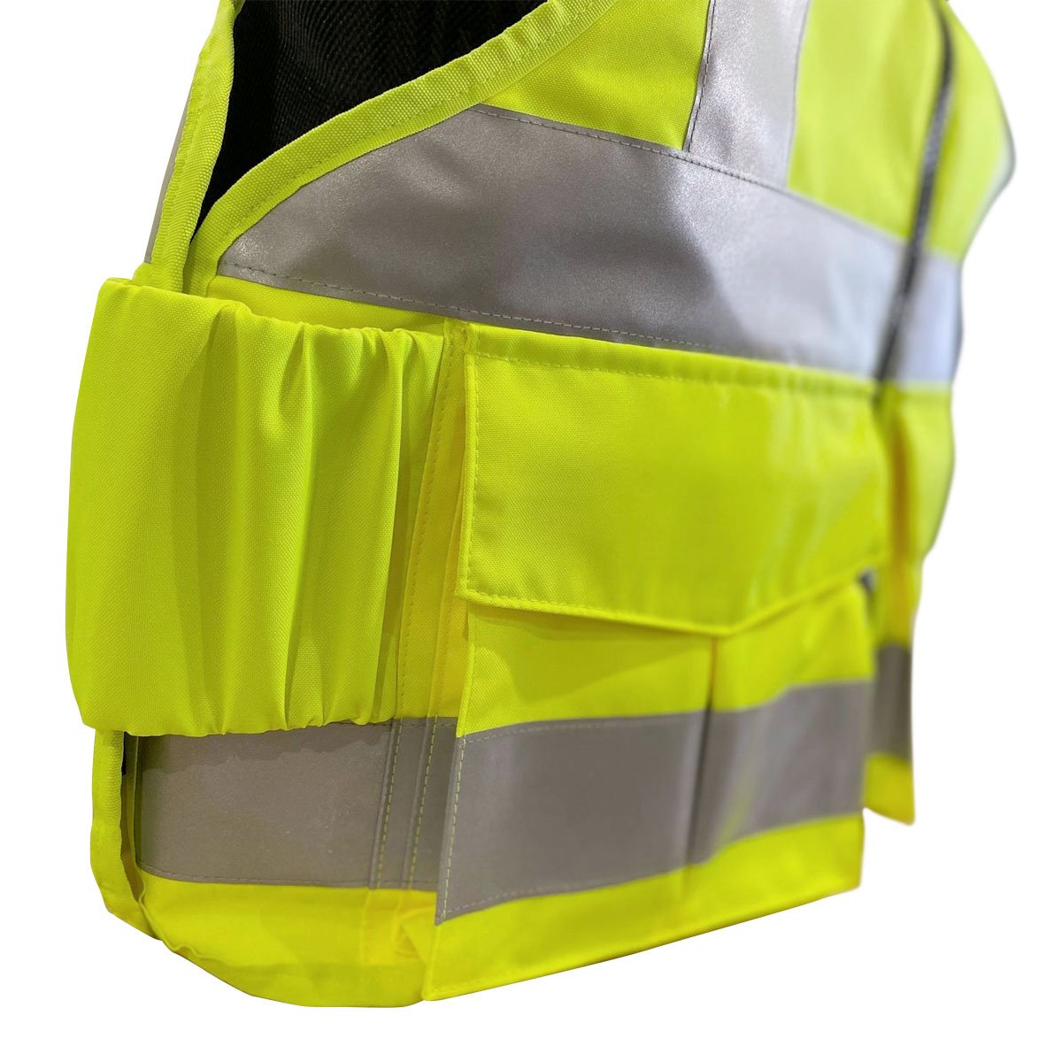 PPSS Overt Stab Resistant Vest Hi Viz Yellow VTS Custom Design Vest Outdoor Tactical Australia