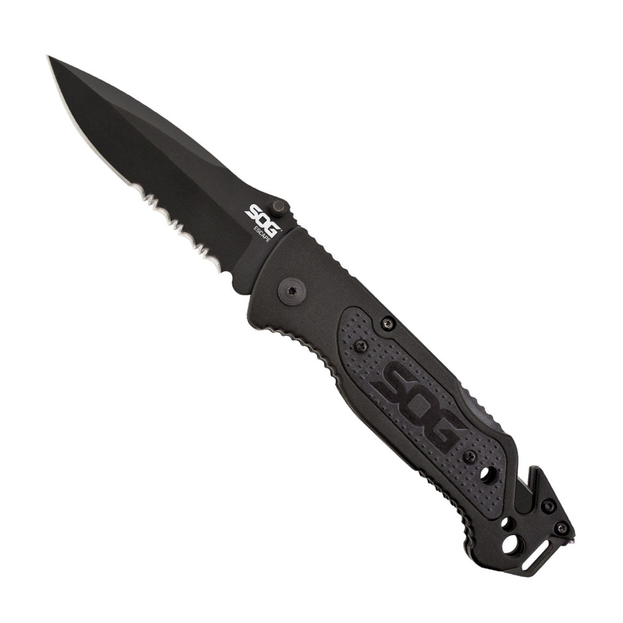 SOG Escape Bead Blast Knife and Rescue Tool Black Outdoor Tactical Australia