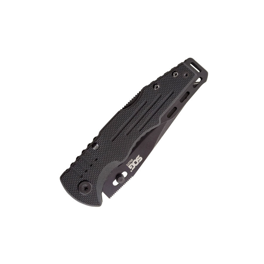SOG Salute Mini Black Plain Edge Knife Outdoor Tactical Australia
