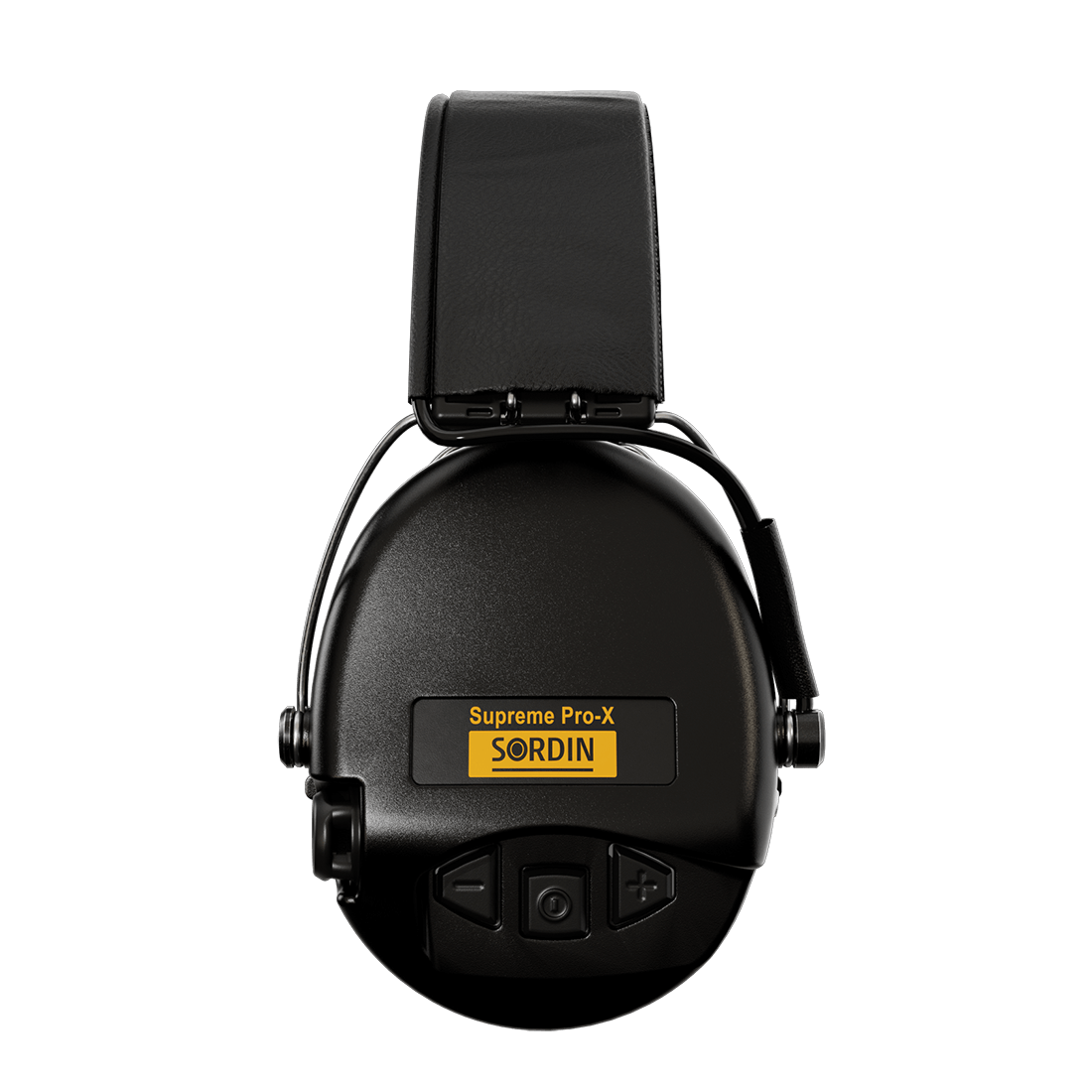 Sordin Supreme Pro-X Electronic Hearing Protection - Black Leather Headband Black Cup Colour Outdoor Tactical Australia