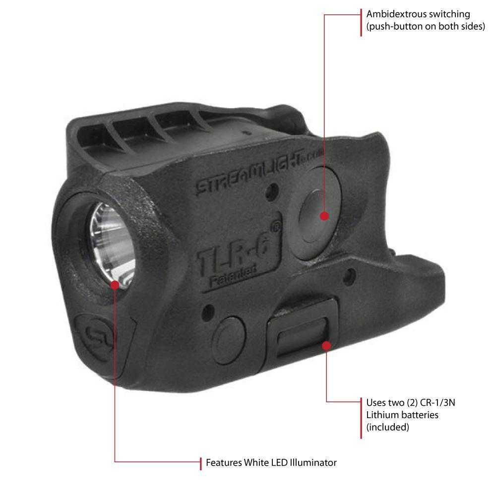 Streamlight TLR-6 for Glock 42/43 100-Lumens without Laser Tactical Weapon Light Outdoor Tactical Australia