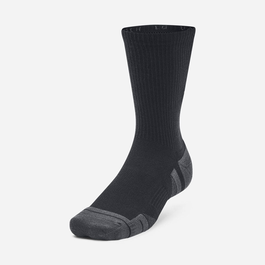 Under Armour Unisex Performance Tech 3-Pack Crew Socks Black Outdoor Tactical Australia