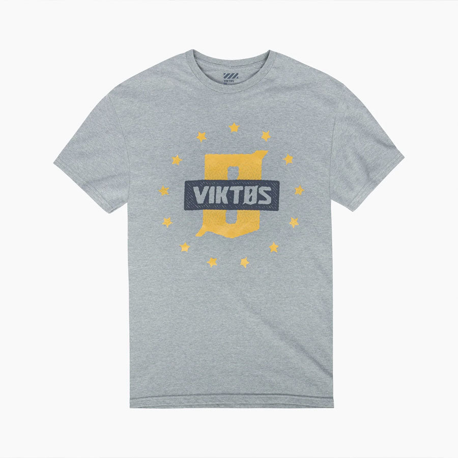 VIKTOS Patriot Shield Tee Grey Heather Small Outdoor Tactical Australia