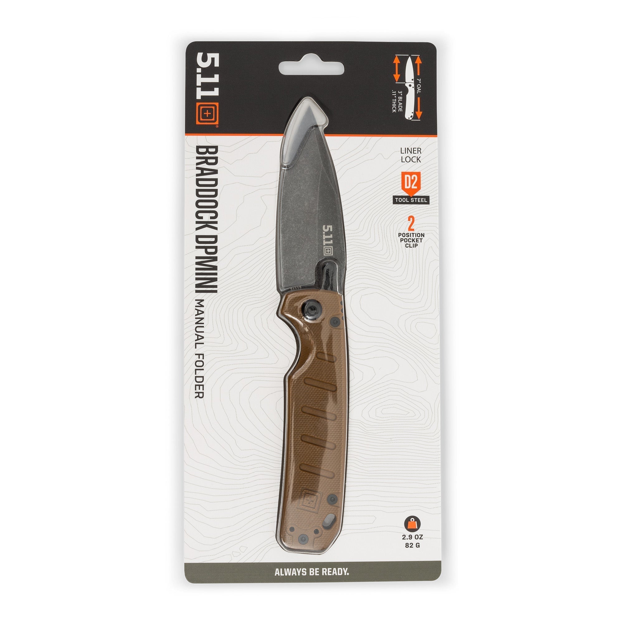 5.11 Tactical Braddock DP Mini Knife Outdoor Tactical Australia