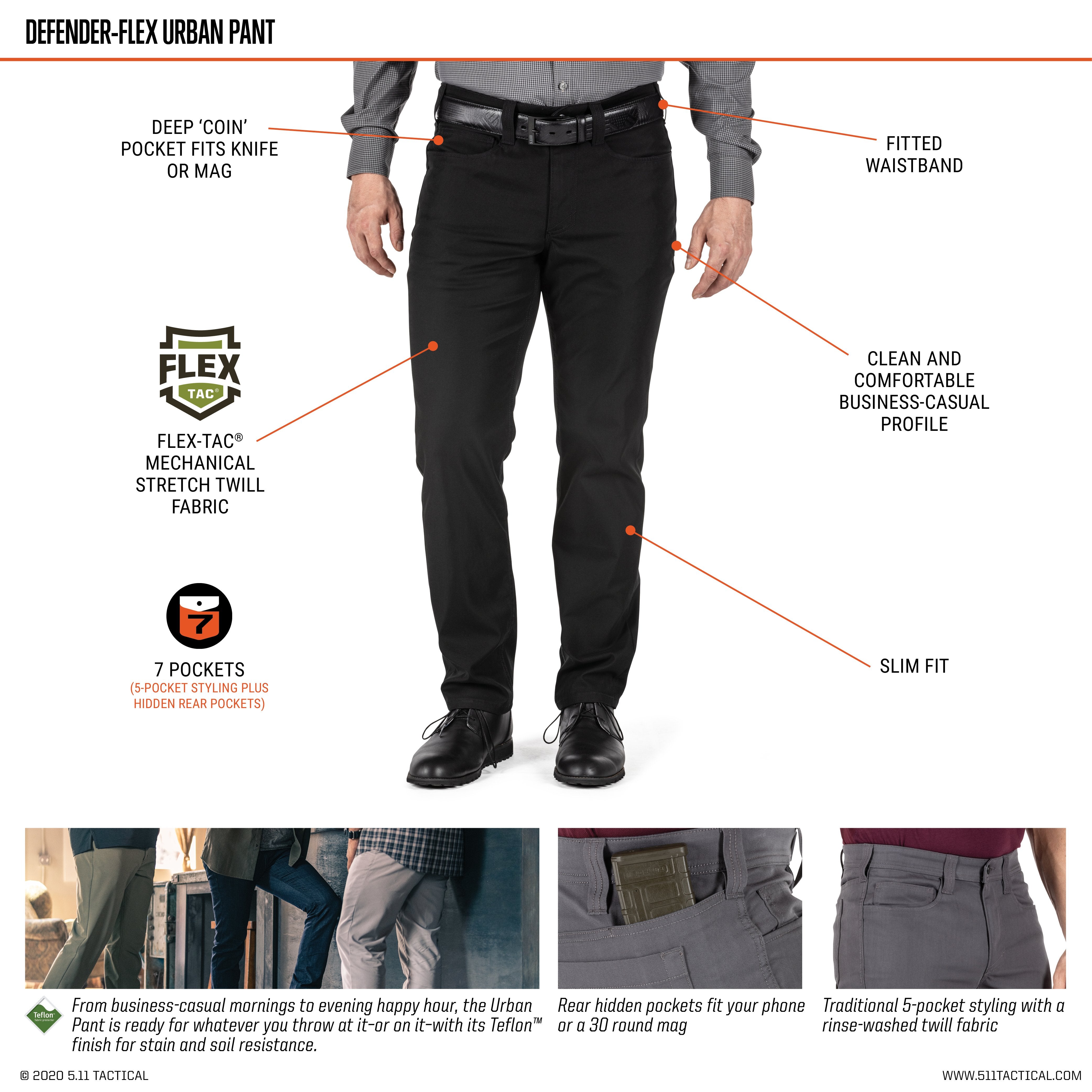 5.11 Tactical Defender Flex Urban Pants Peacoat Pants 5.11 Tactical Tactical Gear Supplier Tactical Distributors Australia