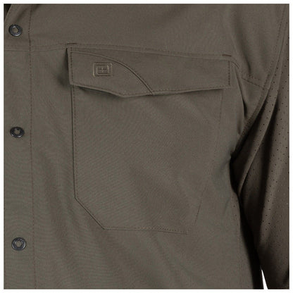 5.11 Tactical Freedom Flex Woven Short Sleeve Shirt Black Outdoor Tactical Australia