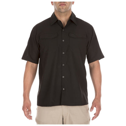 5.11 Tactical Freedom Flex Woven Short Sleeve Shirt Black Small Outdoor Tactical Australia