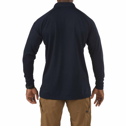 5.11 Tactical Performance Long Sleeve Polo Shirts Dark Navy Outdoor Tactical Australia