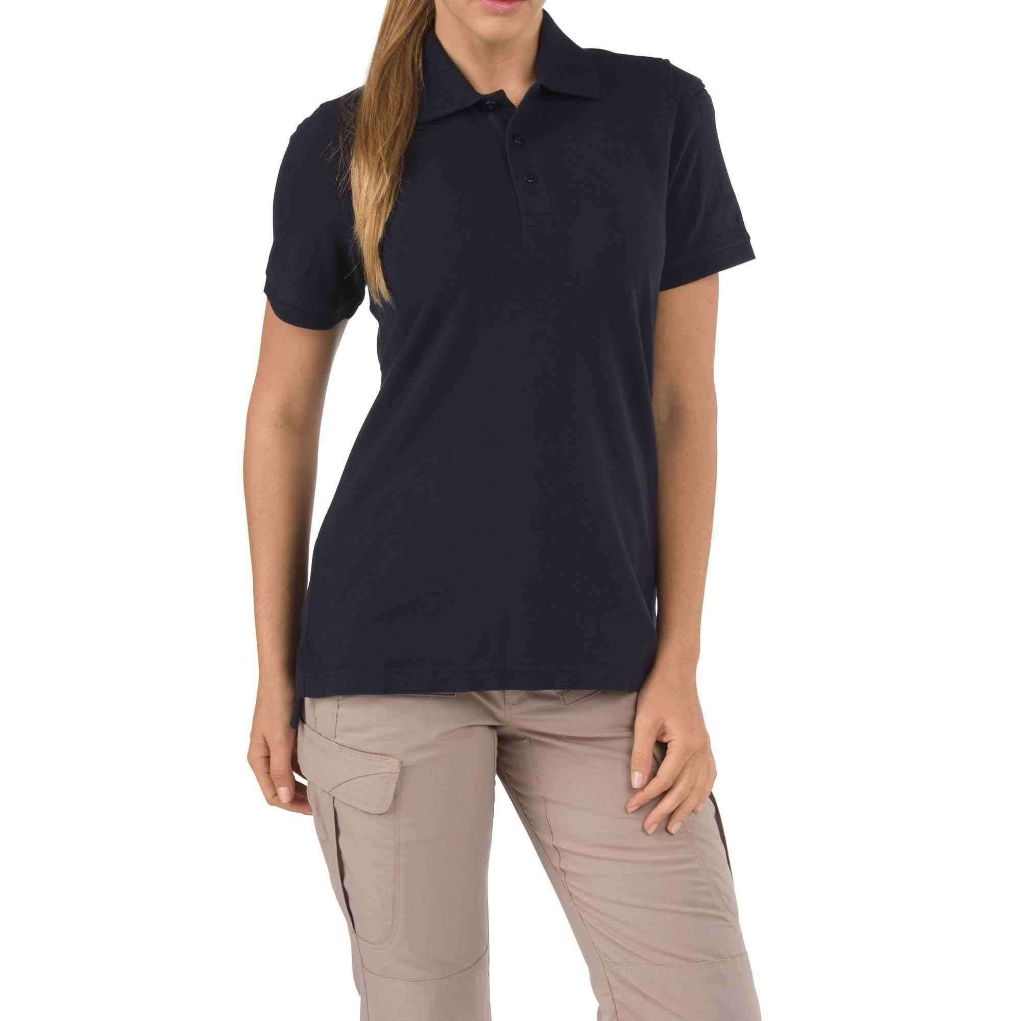 5.11 Tactical Women's Professional Short Sleeve Polo Dark Navy Small Outdoor Tactical Australia