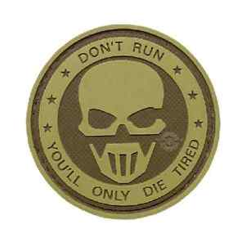 5ive Star Gear PVC Morale Patch Dont Run Ghost Outdoor Tactical Australia