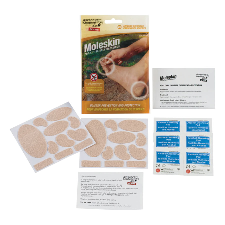 Adventure Medical Kits Moleskin Pre-Cut Blister Dressings Outdoor Tactical Australia