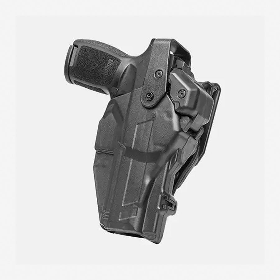 Alien Gear Rapid Force Duty Holster for Glock 17 - Matte Finish Level 3 Retention Non Light Bearing Right Hand Belt Slide - Low Ride No Quick Disconnect Outdoor Tactical Australia