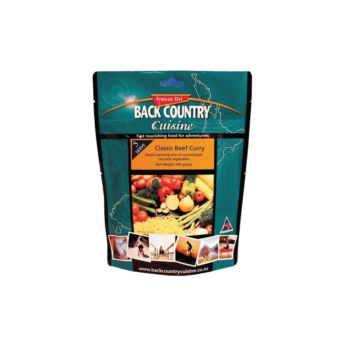 Back Country Cuisine Classic Beef Curry Gluten Free - Pack of 10 5 Serve (440g) Outdoor Tactical Australia