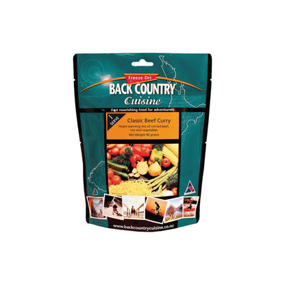 Back Country Cuisine Classic Beef Curry Gluten Free - Pack of 10 1 Serve (90g) Outdoor Tactical Australia