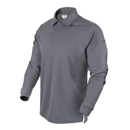 Condor Performance Long Sleeve Tactical Polo Graphite Small Outdoor Tactical Australia