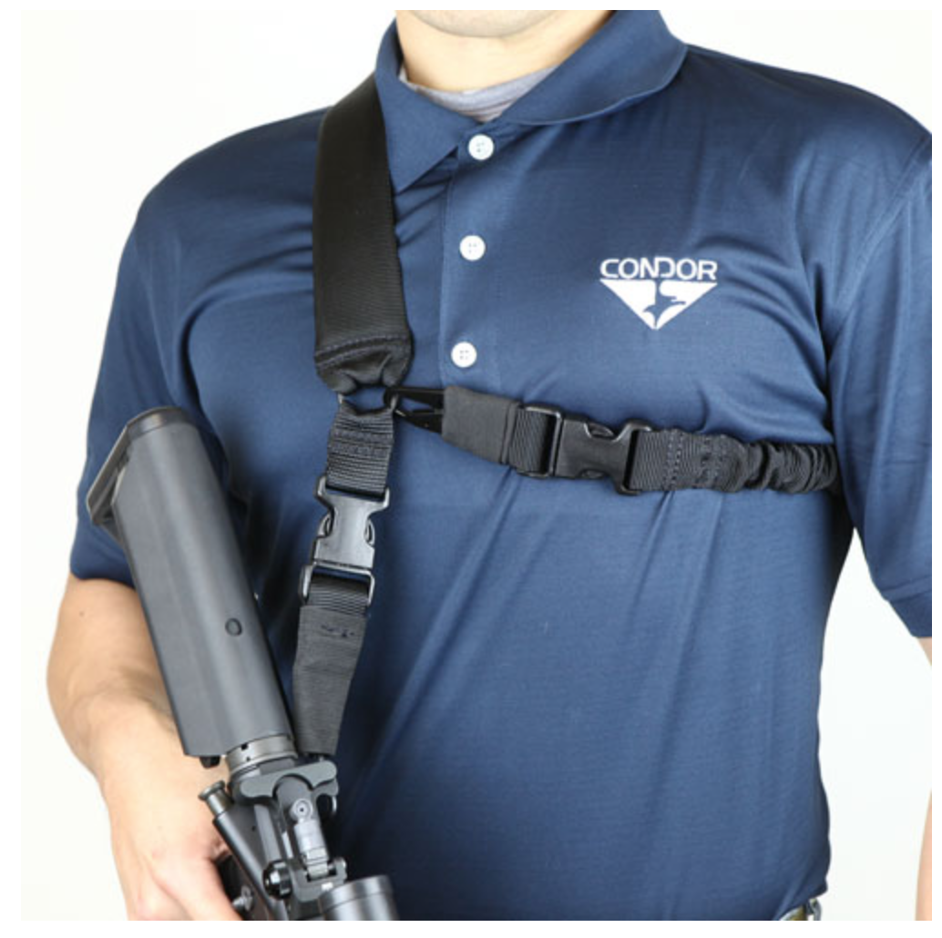 Condor Swiftlink Padded Bungee Sling Black Outdoor Tactical Australia