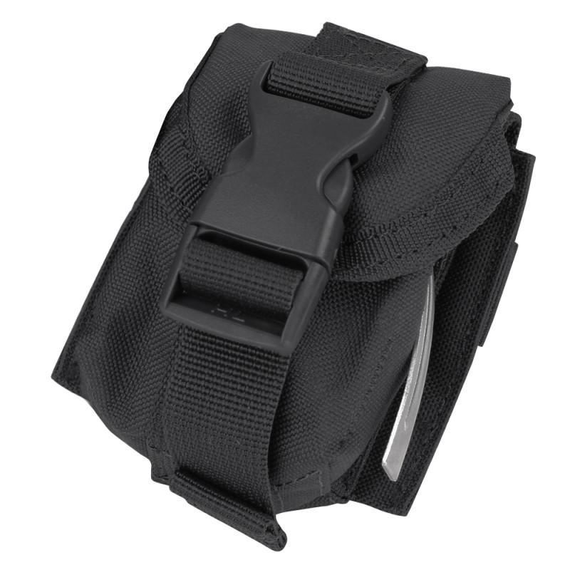 Condor Tactical MA15 MOLLE Modular Military Single Frag Grenade Pouch Black (002) Outdoor Tactical Australia