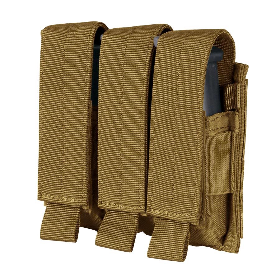 Condor Triple Pistol Mag Pouch Coyote Brown Outdoor Tactical Australia