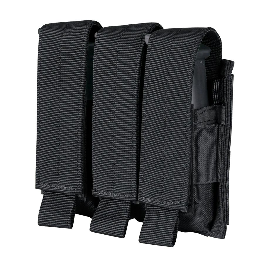 Condor Triple Pistol Mag Pouch Black Outdoor Tactical Australia