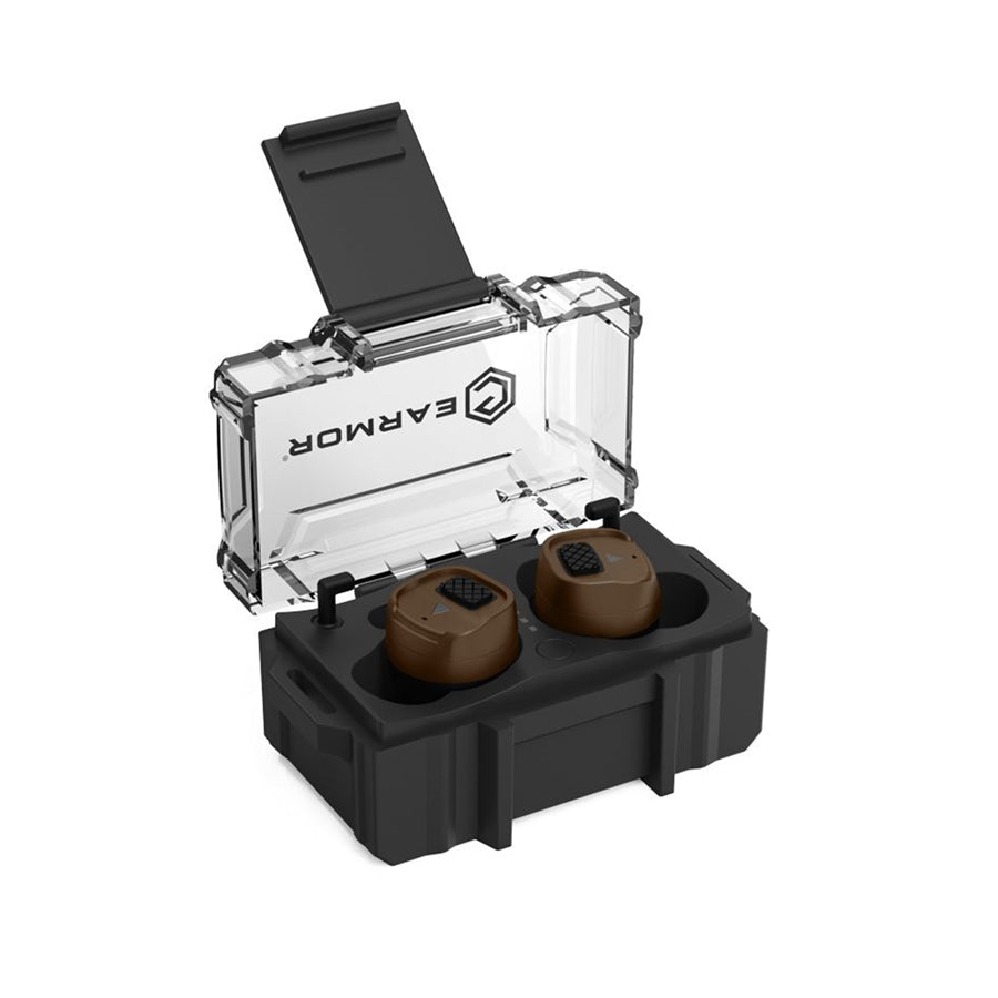 Earmor M20T PRO Bluetooth Electronic Earplugs Coyote Brown Outdoor Tactical Australia
