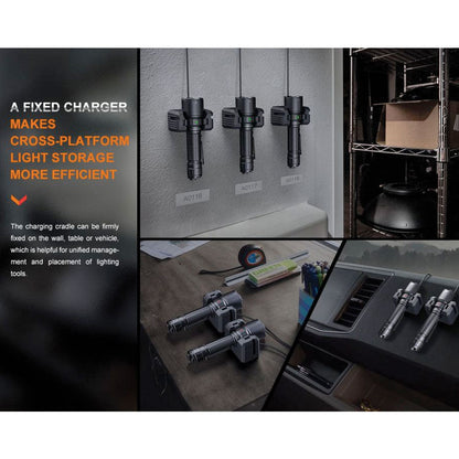 Fenix WF26R 3000 lumens 450m throw rechargeable torch with charging dock Outdoor Tactical Australia