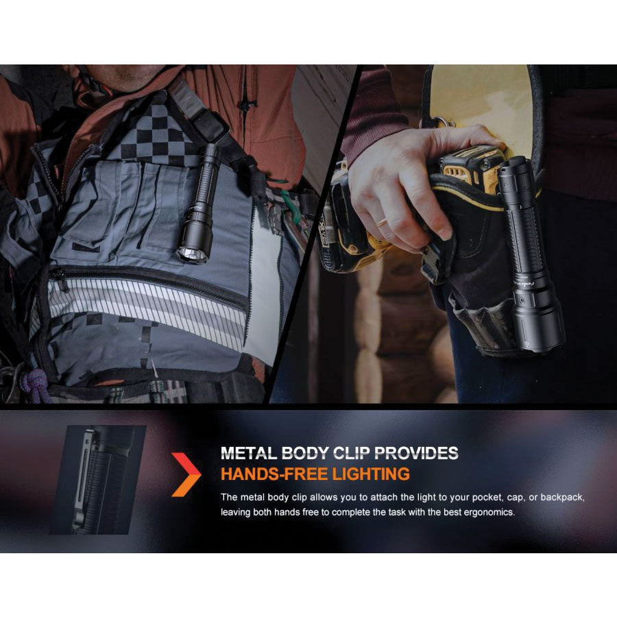 Fenix WF26R 3000 lumens 450m throw rechargeable torch with charging dock Outdoor Tactical Australia