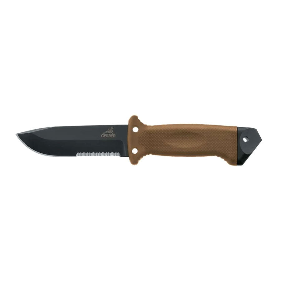 Gerber LMF II Infantry Serrated Fixed Knife Coyote Brown Outdoor Tactical Australia