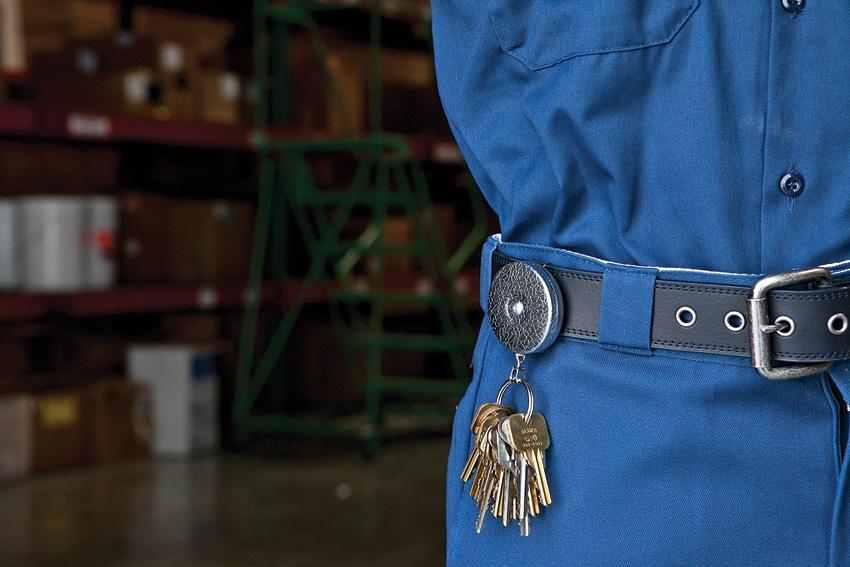 Key-Bak Original KB5 Belt Clip Self Retracting Reel 609mm Stainless Steel Chain Chrome Outdoor Tactical Australia