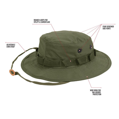 MilSpec Boonie Hat - Olive Drab Outdoor Tactical Australia